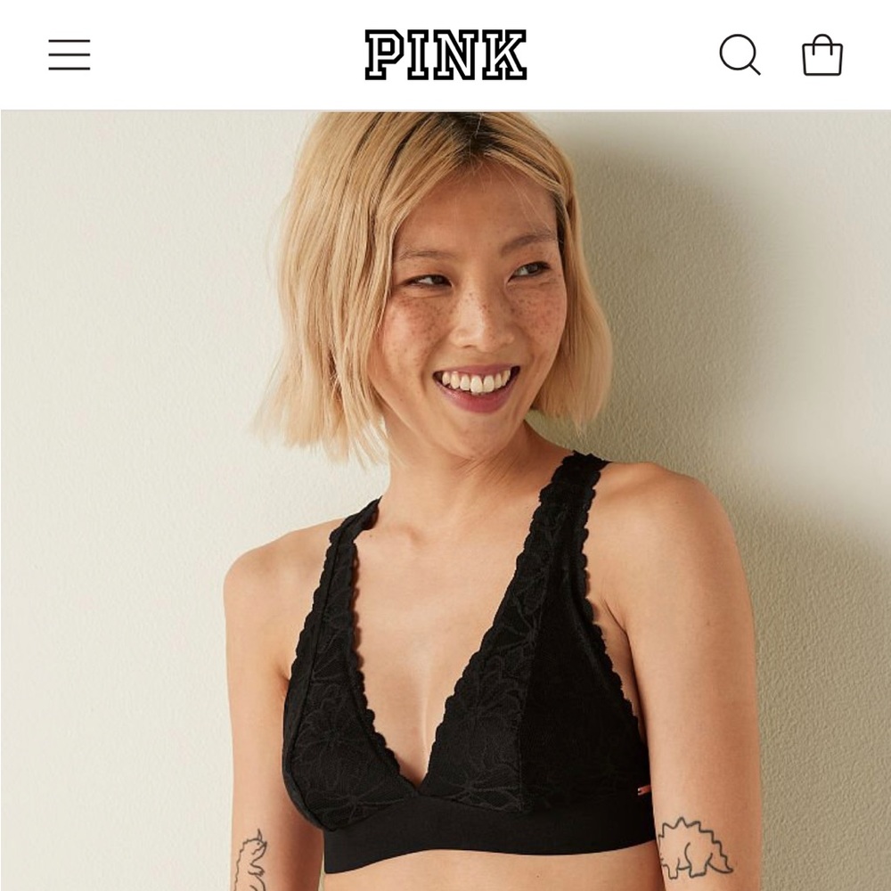 PINK Lace Bralette